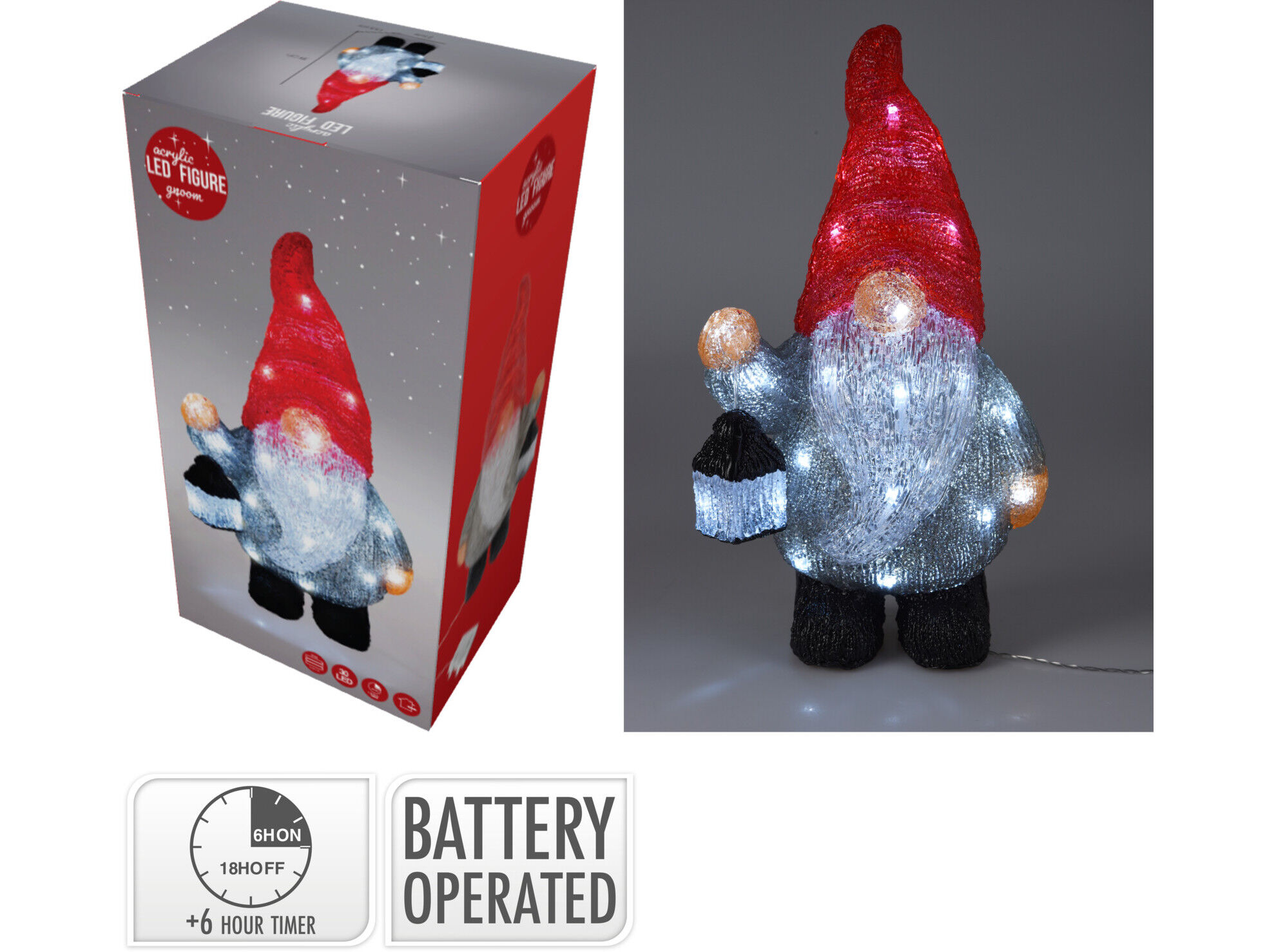 GNOMO ACR&Iacute;LICO 21X13.5X39CM image number 1