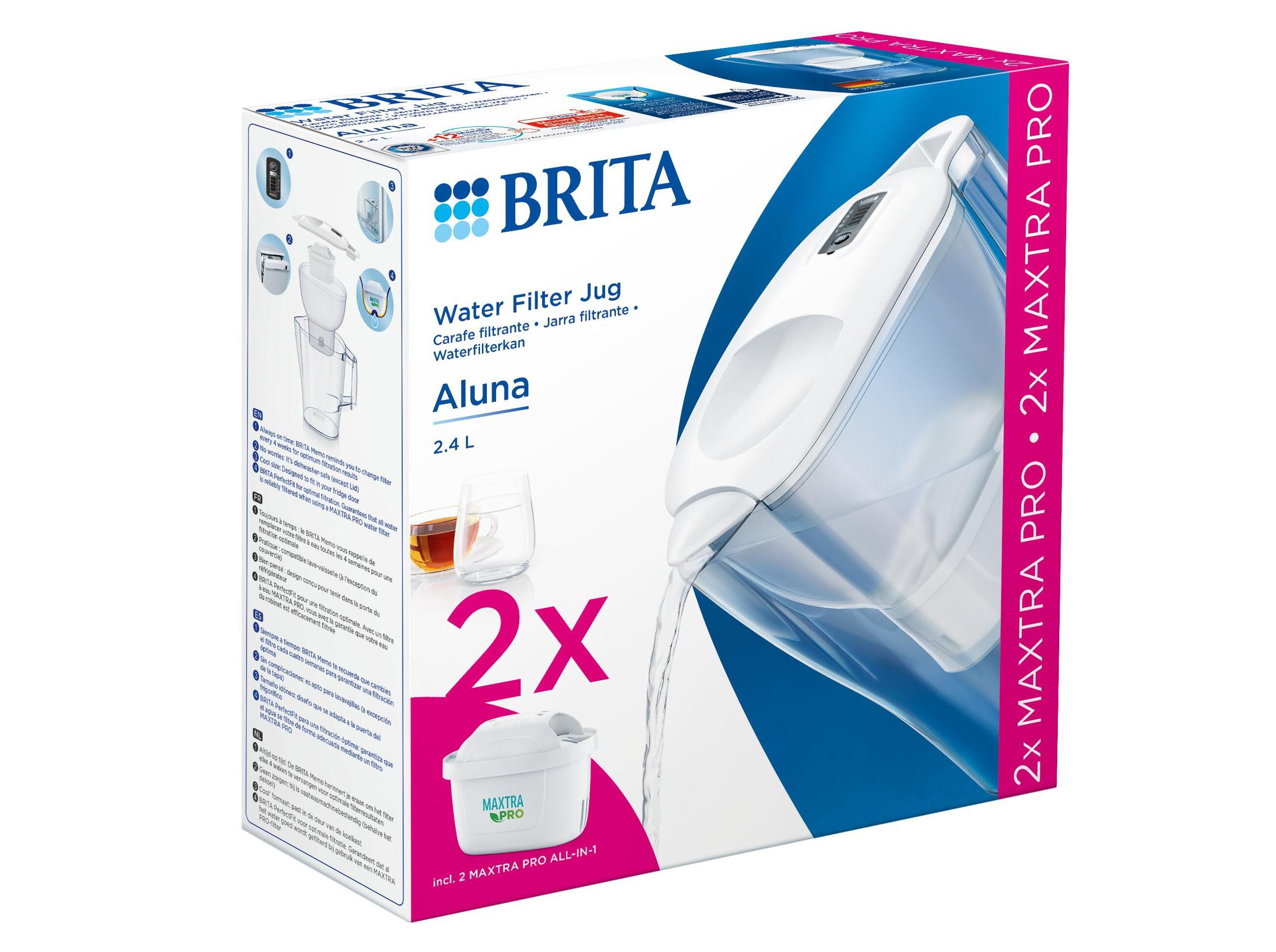 JARRO 2.4L ALUNA BRANCA BRITA COM 2 FILTROS