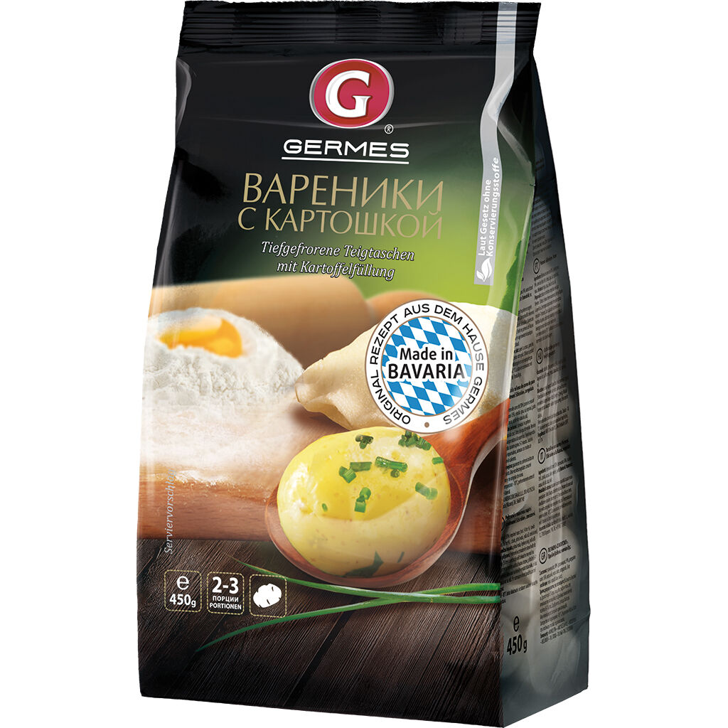 VARENIKI GERMES C/RECHEIO DE BATATA 450G image number 1