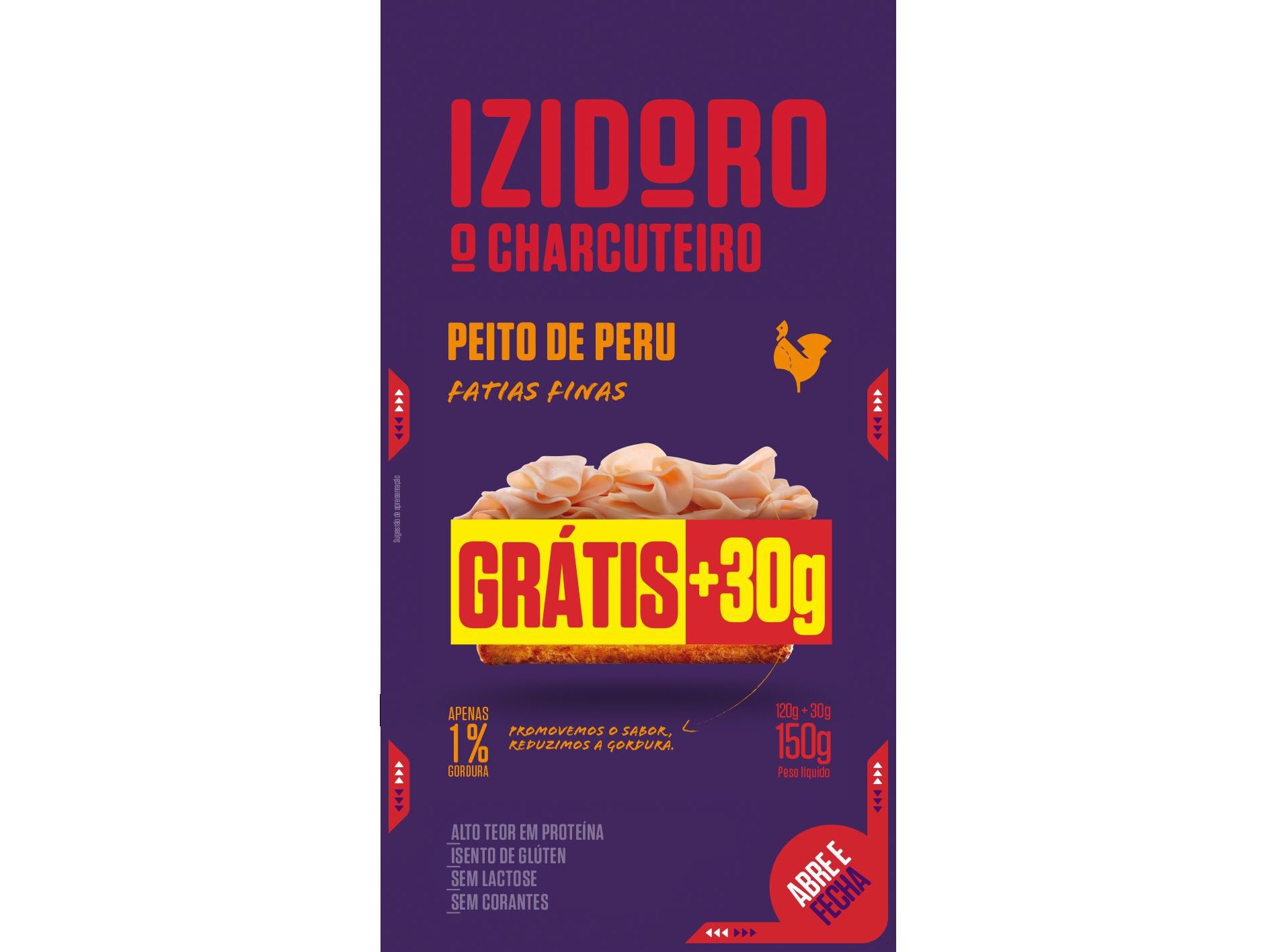 PEITO DE PERU IZIDORO FATIAS FINAS 120G+30G image number 0