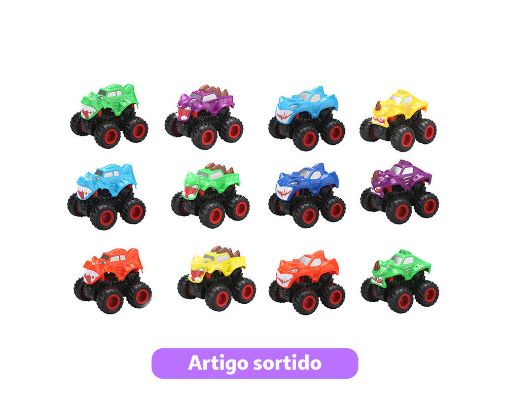 CARRO DE FRIC&Ccedil;&Atilde;O MONSTER ONE TWO FUN MODELOS SORTIDOS