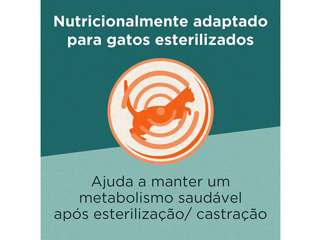 RA&Ccedil;&Atilde;O PARA GATO PURINA ONE DUAL NATURE ESTERILIZADO SALM&Atilde;O 750G image number 3