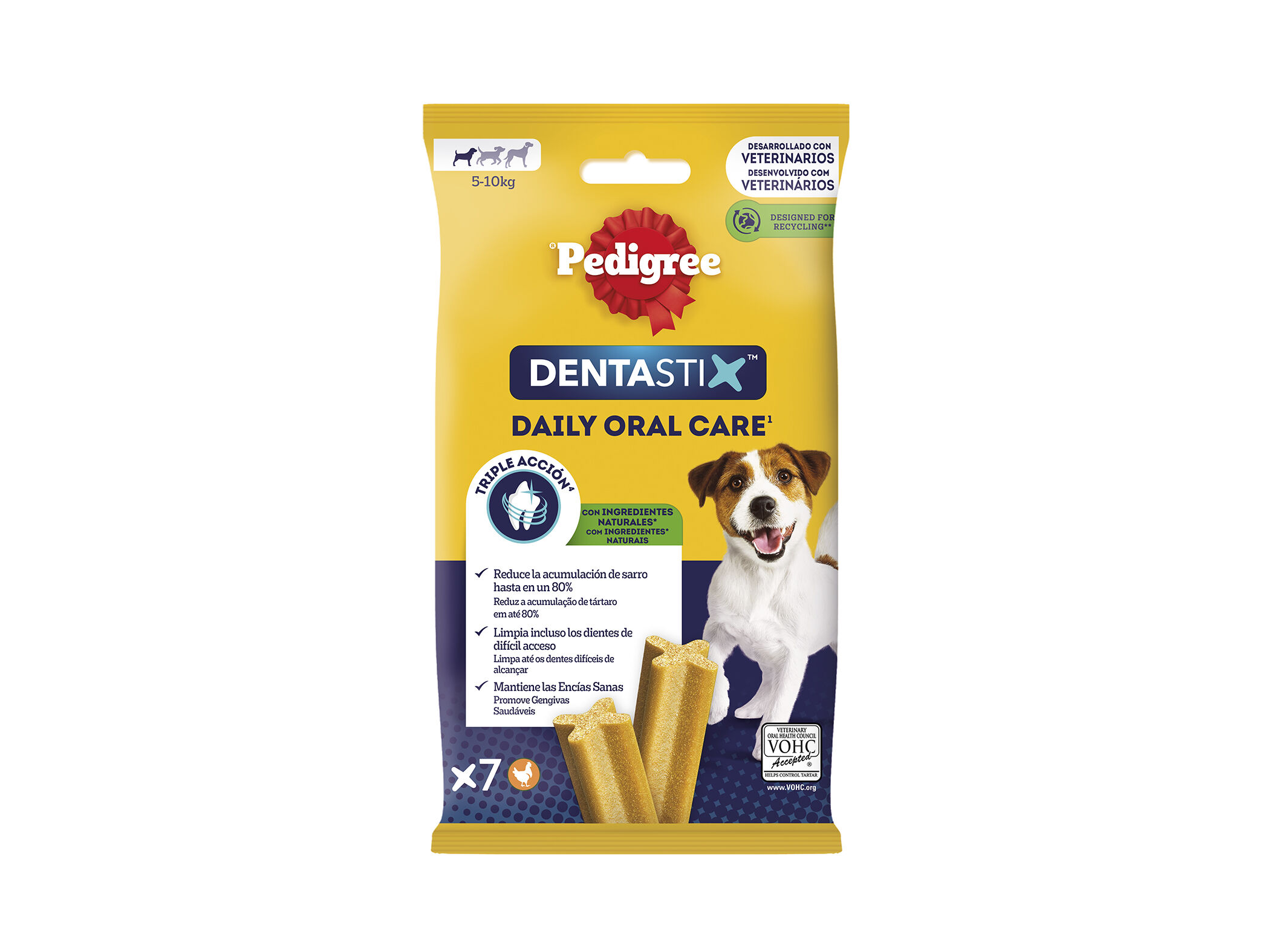 SNACK C&Atilde;O PEDIGREE DENTASTICKS MINI CLIPSTRIP 110G image number 0