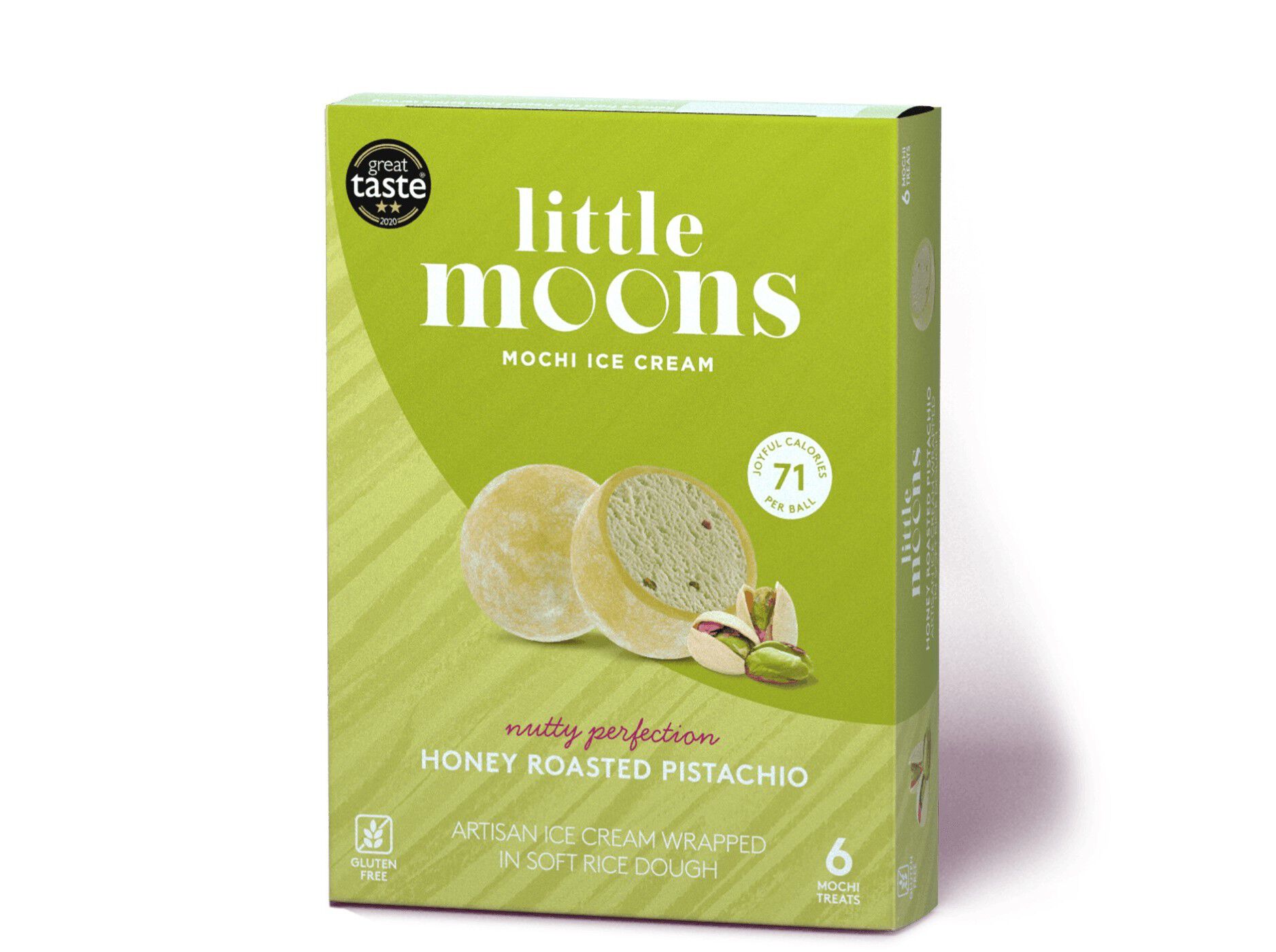 GELADO MOCHI LITTLE MOONS PISTACIO 192G (6UN) image number 0