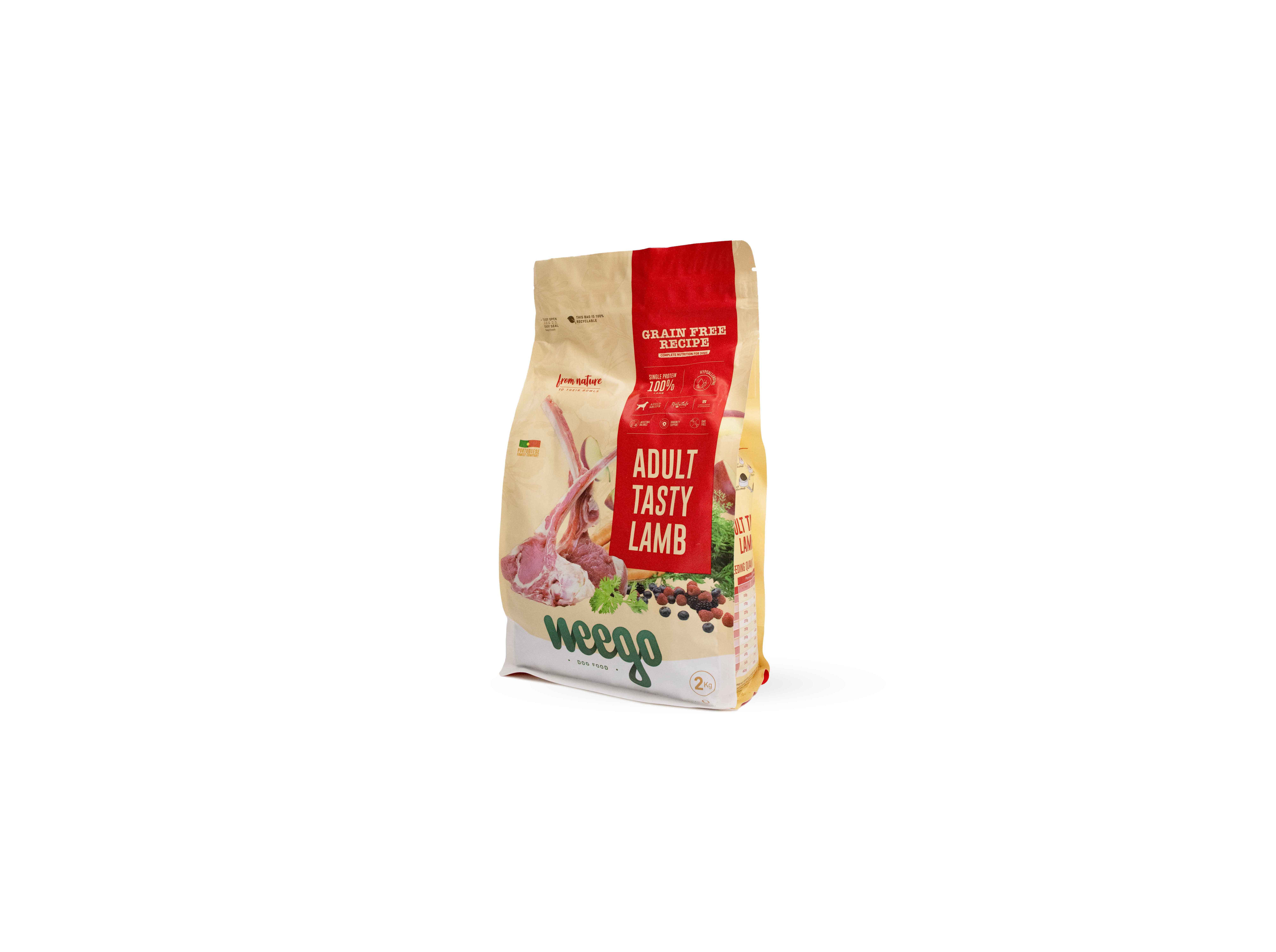 RA&Ccedil;&Atilde;O PARA C&Atilde;O WEEGO GRAIN FREE BORREGO 2KG image number 0