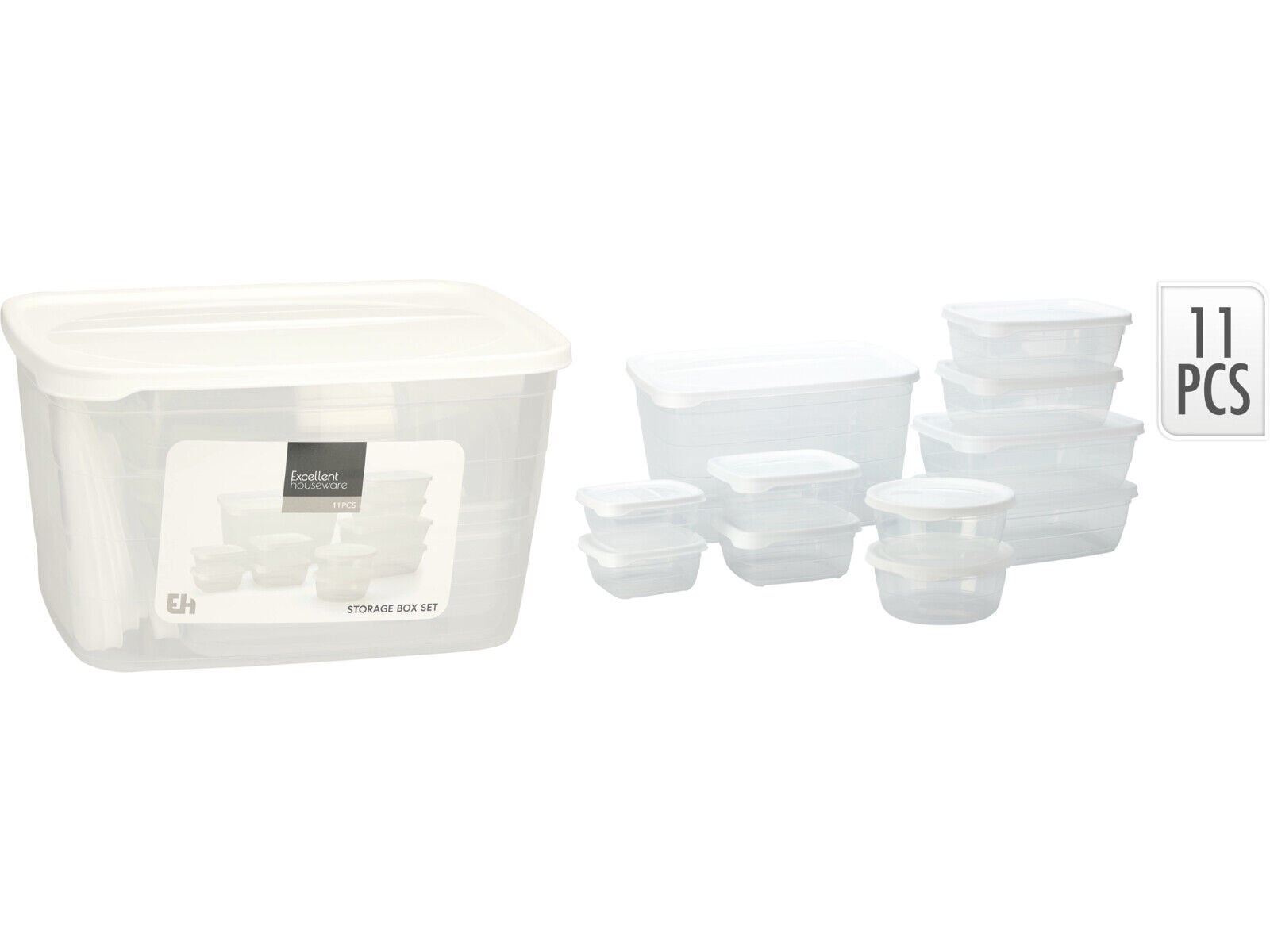 CAIXA ALIMENTOS TRANSPARENTE 11 PE&Ccedil;AS image number 0