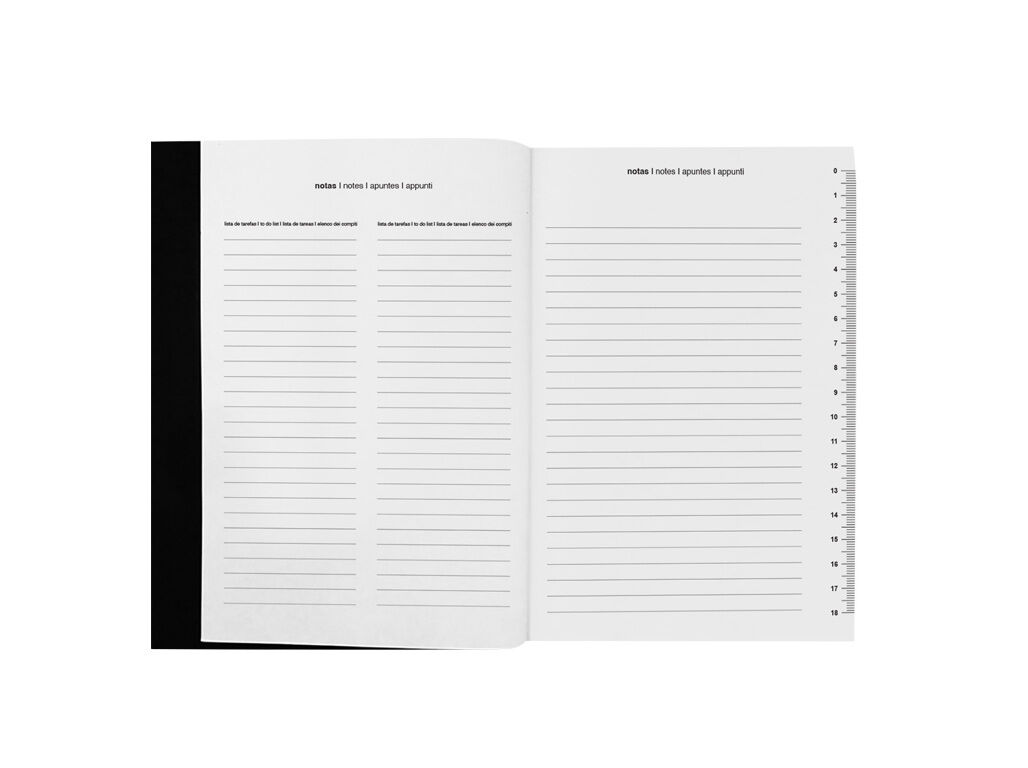 AGENDA DI&Aacute;RIA A5 MAKENOTES COSIDA ONE COLOUR LIGHT BLUE image number 5
