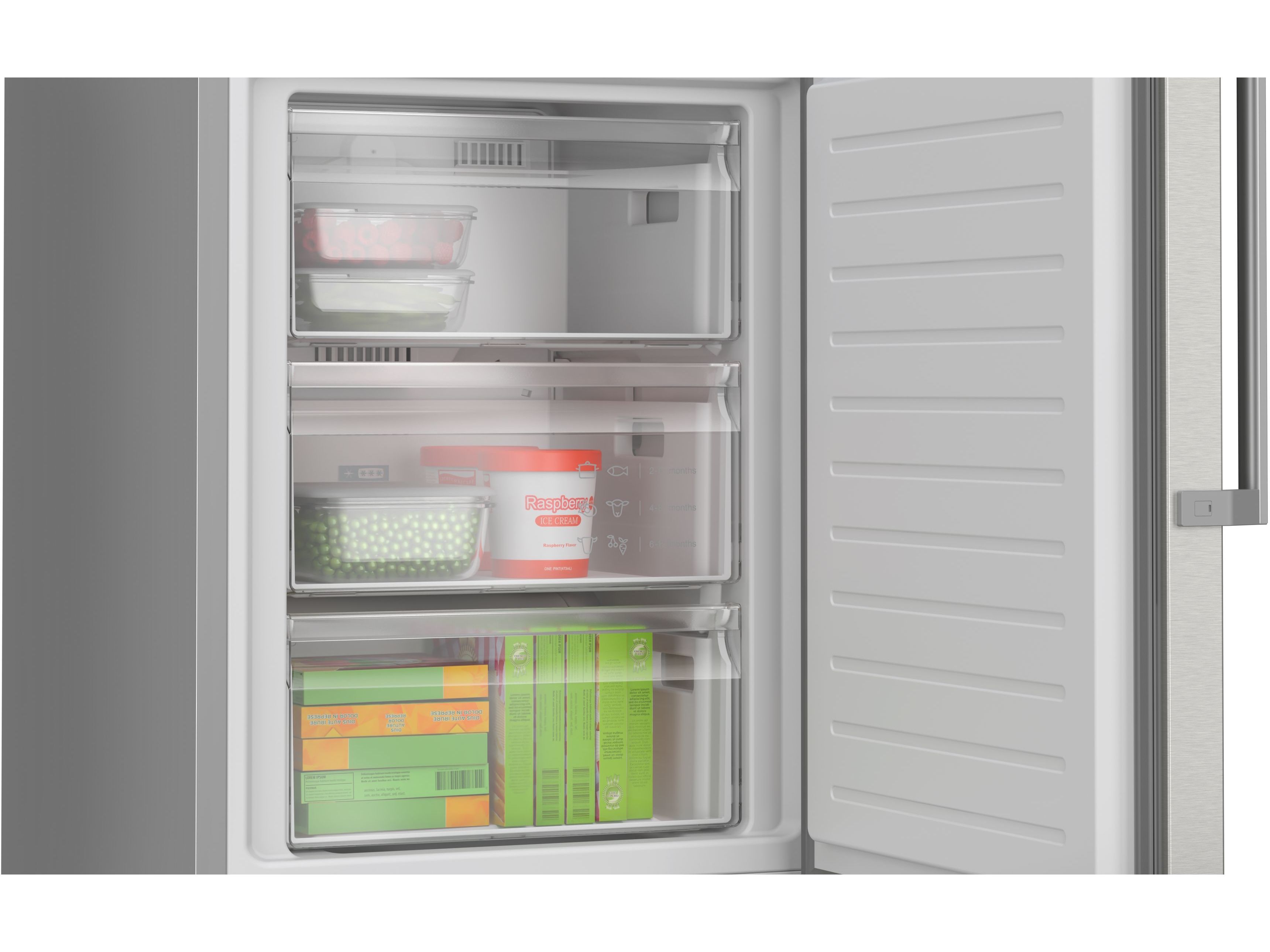 FRIGOR&Iacute;FICO COMBINADO BOSCH KGN39AIAU (NO FROST A 203CM 363L INOX) image number 4
