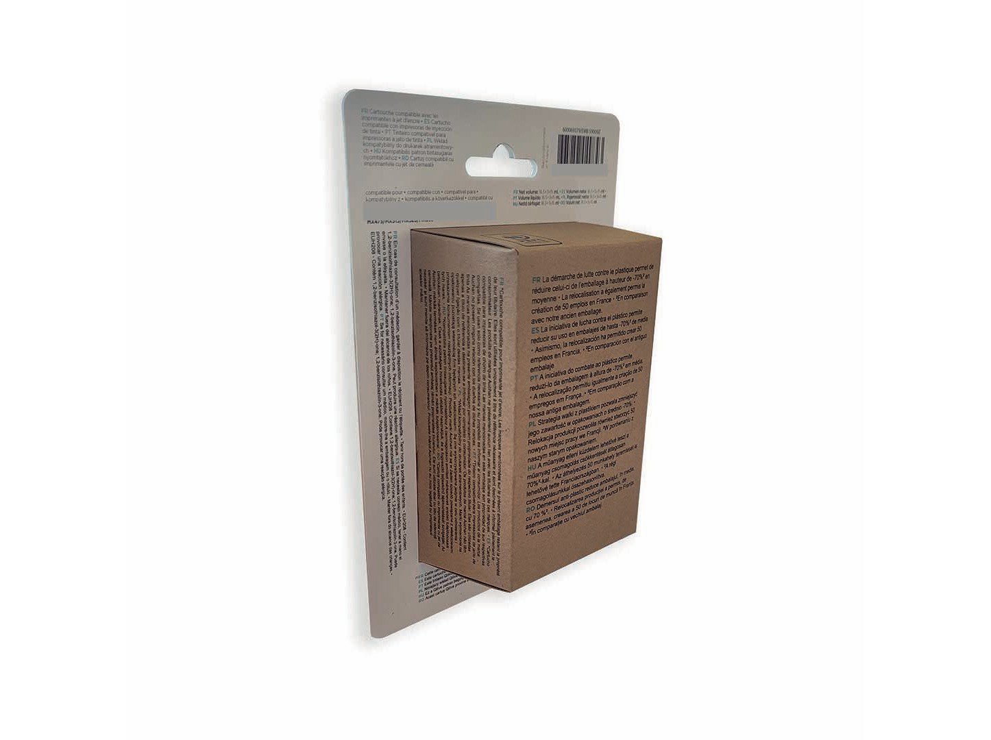 TINTEIRO COMPAT/ RECICL QILIVE H-302 PACK B+CMY 45ML / 9ML image number 1