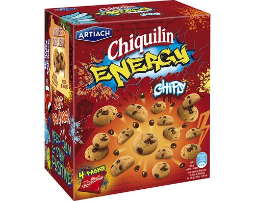 BOLACHA ARTIACH CHIQUILIM ENERGY CHIQUI CHOCS 140G image number 0