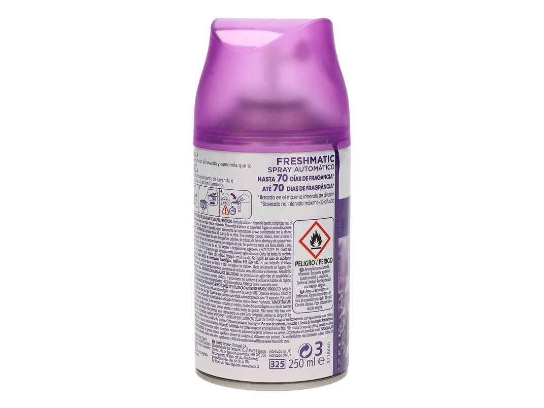 AMBIENTADOR PORT&Aacute;TIL AIRWICK FRESHMATIC LAVANDA REC 2UN image number 1
