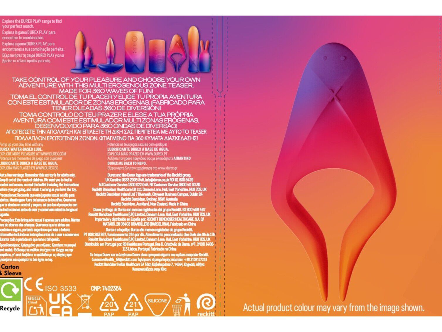 ESTIMULADOR DUREX ZONAS ER&Oacute;GENA image number 1