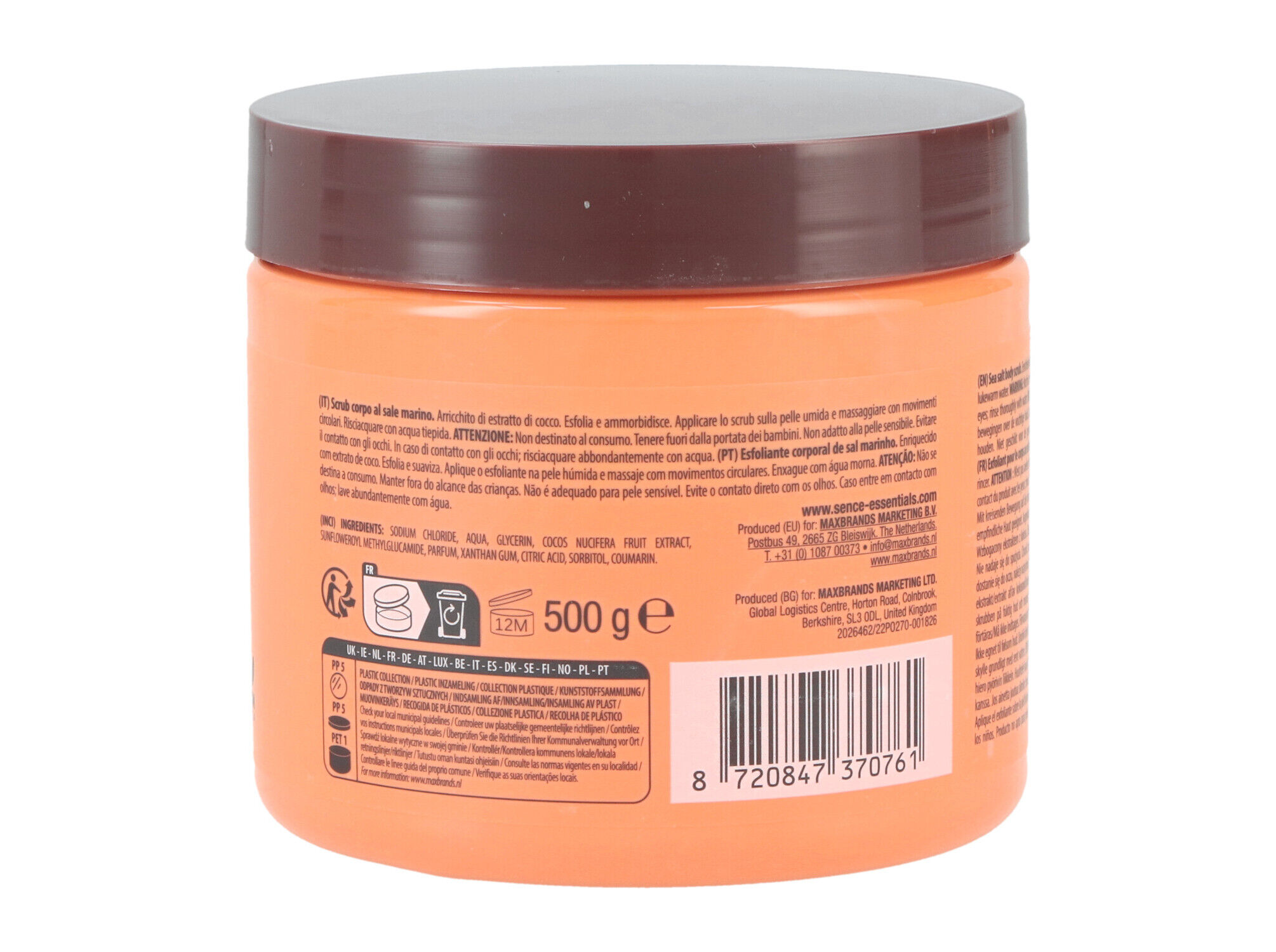 ESFOLIANTE CORPORAL SENCE COCO 500 G image number 1