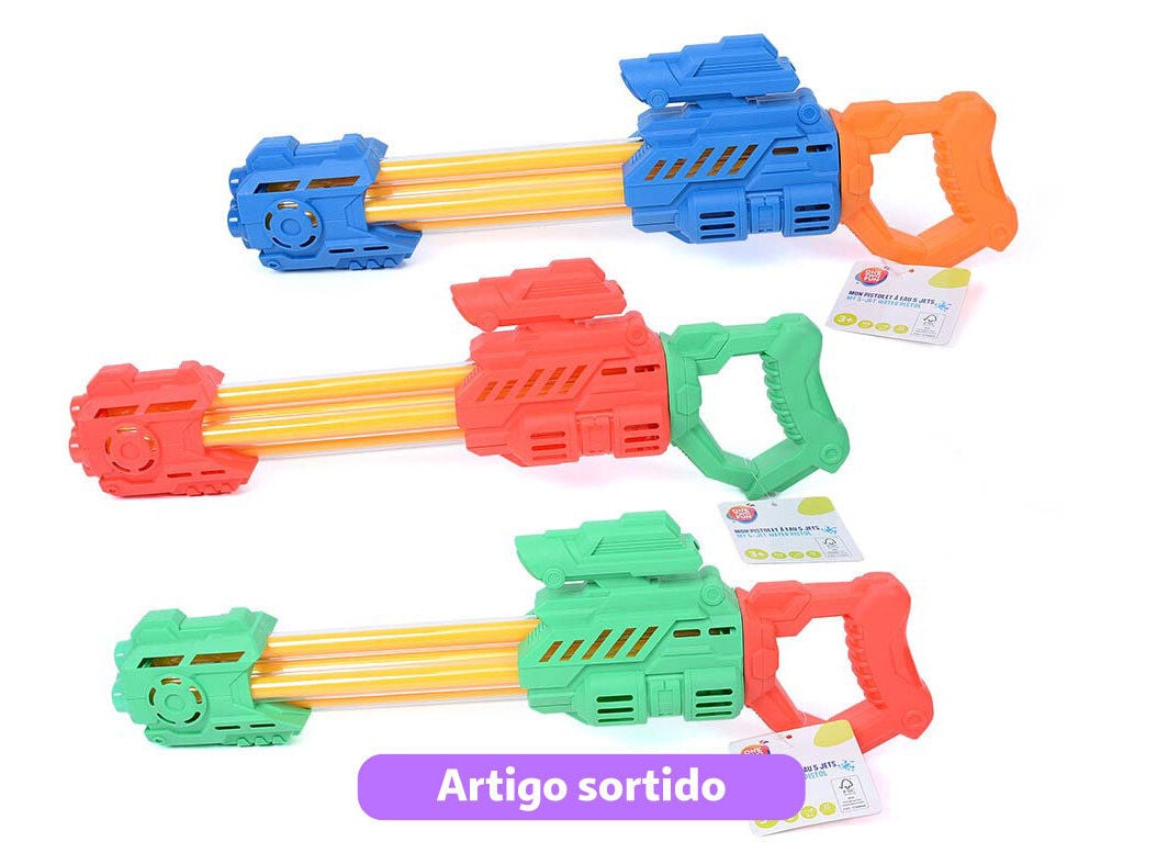 PISTOLA DE &Aacute;GUA ONE TWO FUN 55CM CORES SORTIDAS