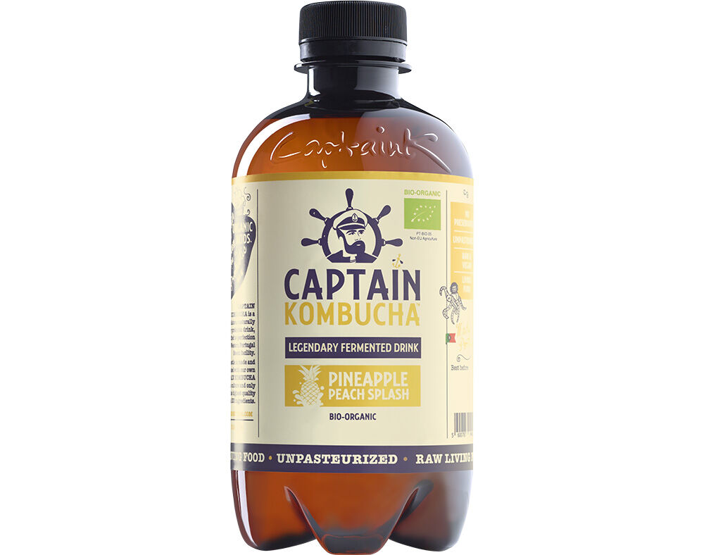 KOMBUCHA THE GUTSY CAPTAIN ANAN&Aacute;S BIO 400ML