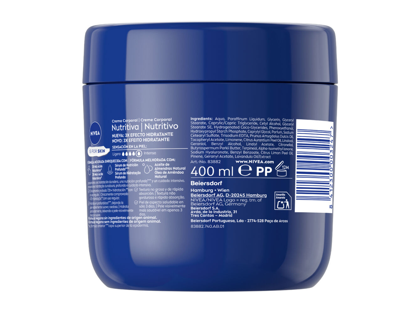 CREME NIVEA BODY MILK BOI&Atilde;O 400 ML image number 2