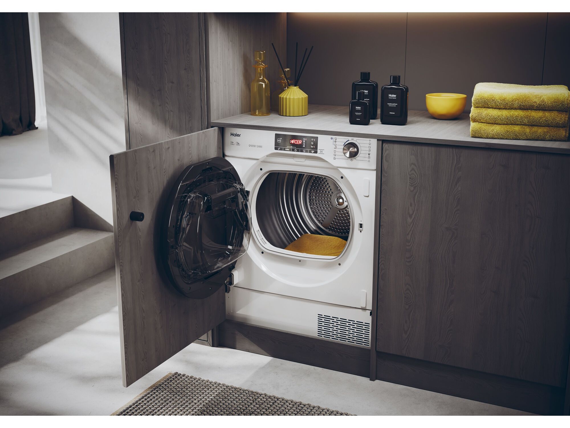 M&Aacute;Q. SECAR ROUPA ENCASTRE HAIER HDBI H7A2TBEX-S E 7KG BC image number 6