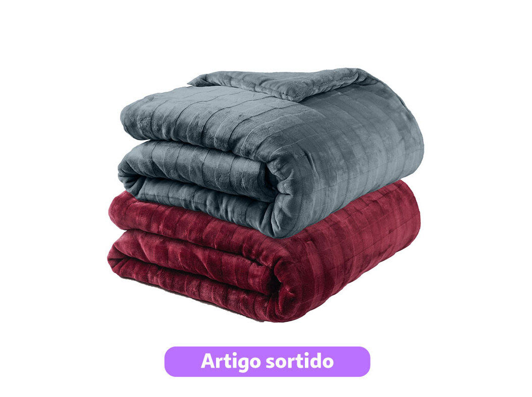 COLCHA DUPLA FACE ACTUEL 240X260CM CORES SORTIDAS