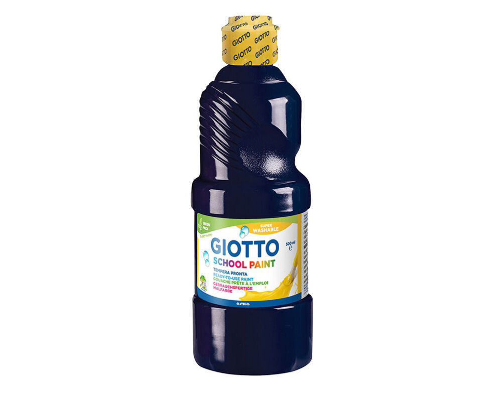 GUACHE SCHOOL PAINT GIOTTO PRETO 500ML
