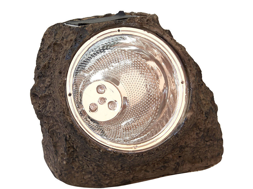 LAMPADA LED SOLAR GARDENSTAR FORMA ROCHA image number 1