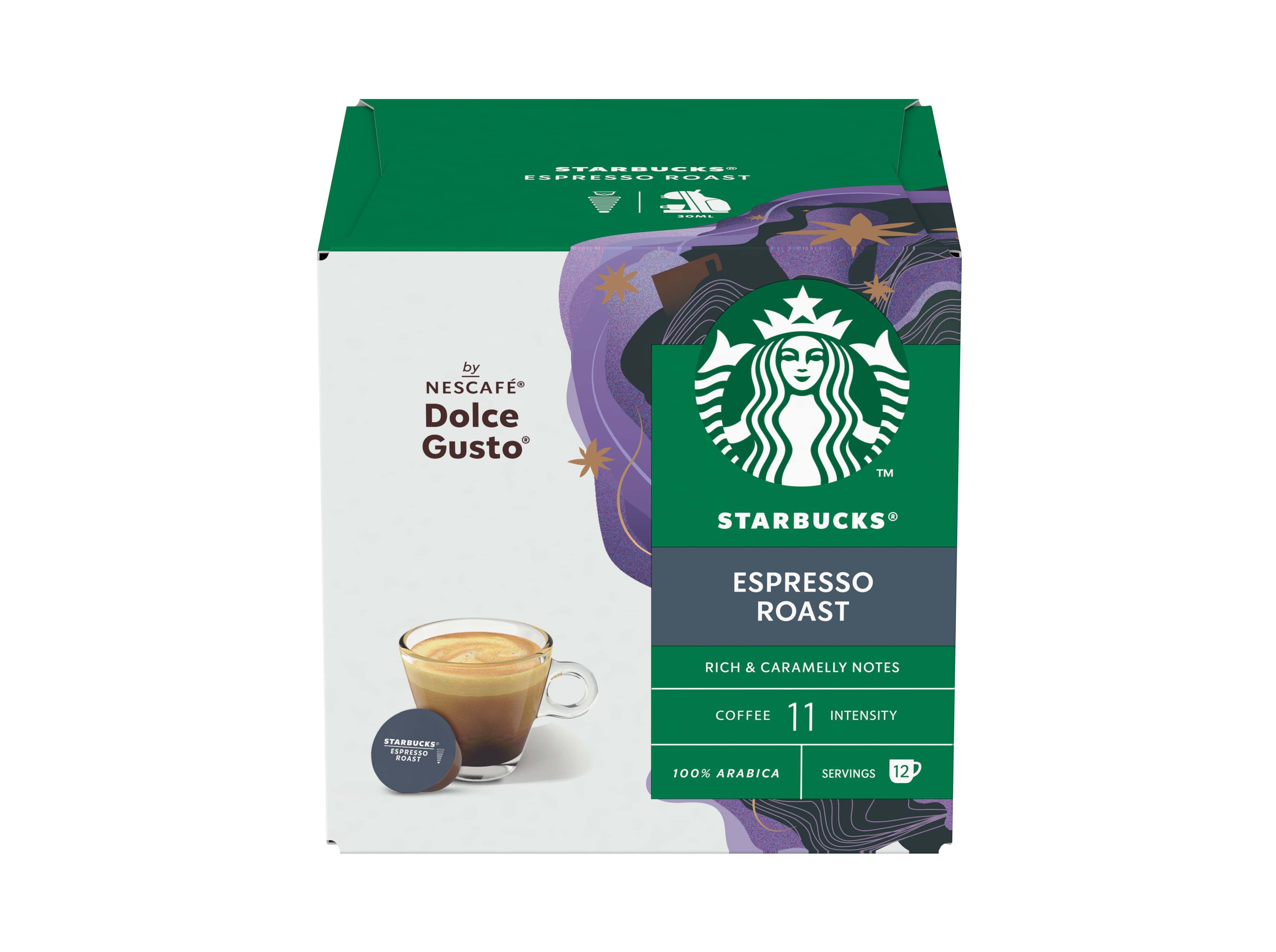 C&Aacute;PSULAS STARBUCKS COMPAT&Iacute;VEL DOLCE GUSTO CAF&Eacute; DARK ROAST 12UN image number 0