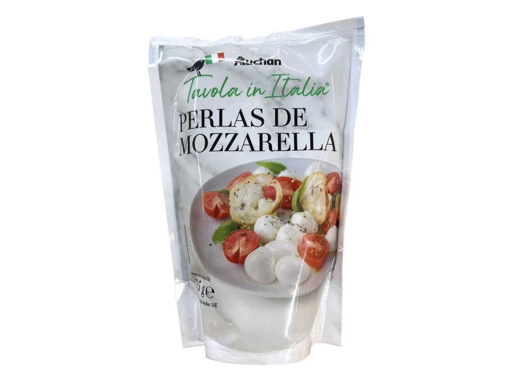 QUEIJO MOZZARELLA FRESCA MINI AUCHAN &Agrave; MESA EM ITALIA 125G image number 0