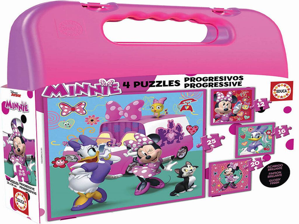 PUZZLE MALA PROGRESSIVO MINNIE 12+16+20+25 PE&Ccedil;AS image number 0