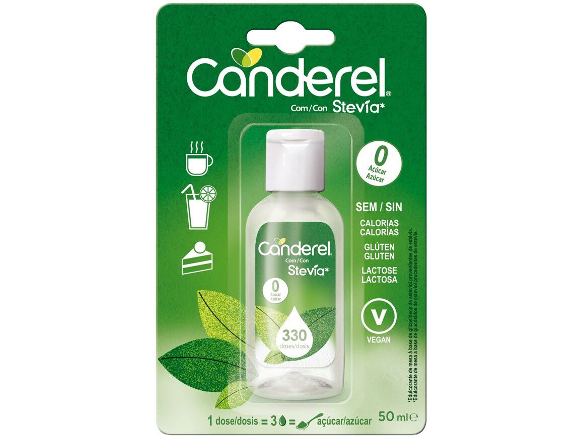 ADO&Ccedil;ANTE NATURAL CANDEREL STEVIA L&Iacute;QUIDO 50 ML