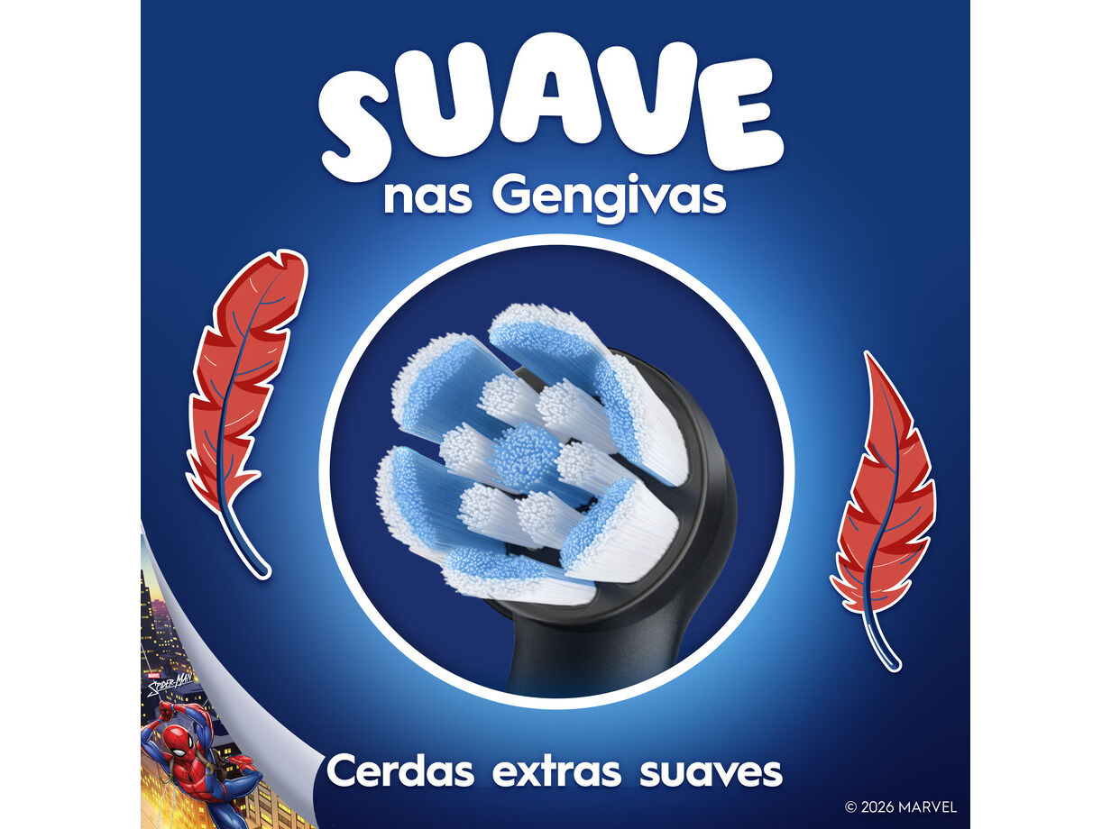 RECARGA IO KIDS ORAL-B 6+ SPIDERMAN 2UN image number 3