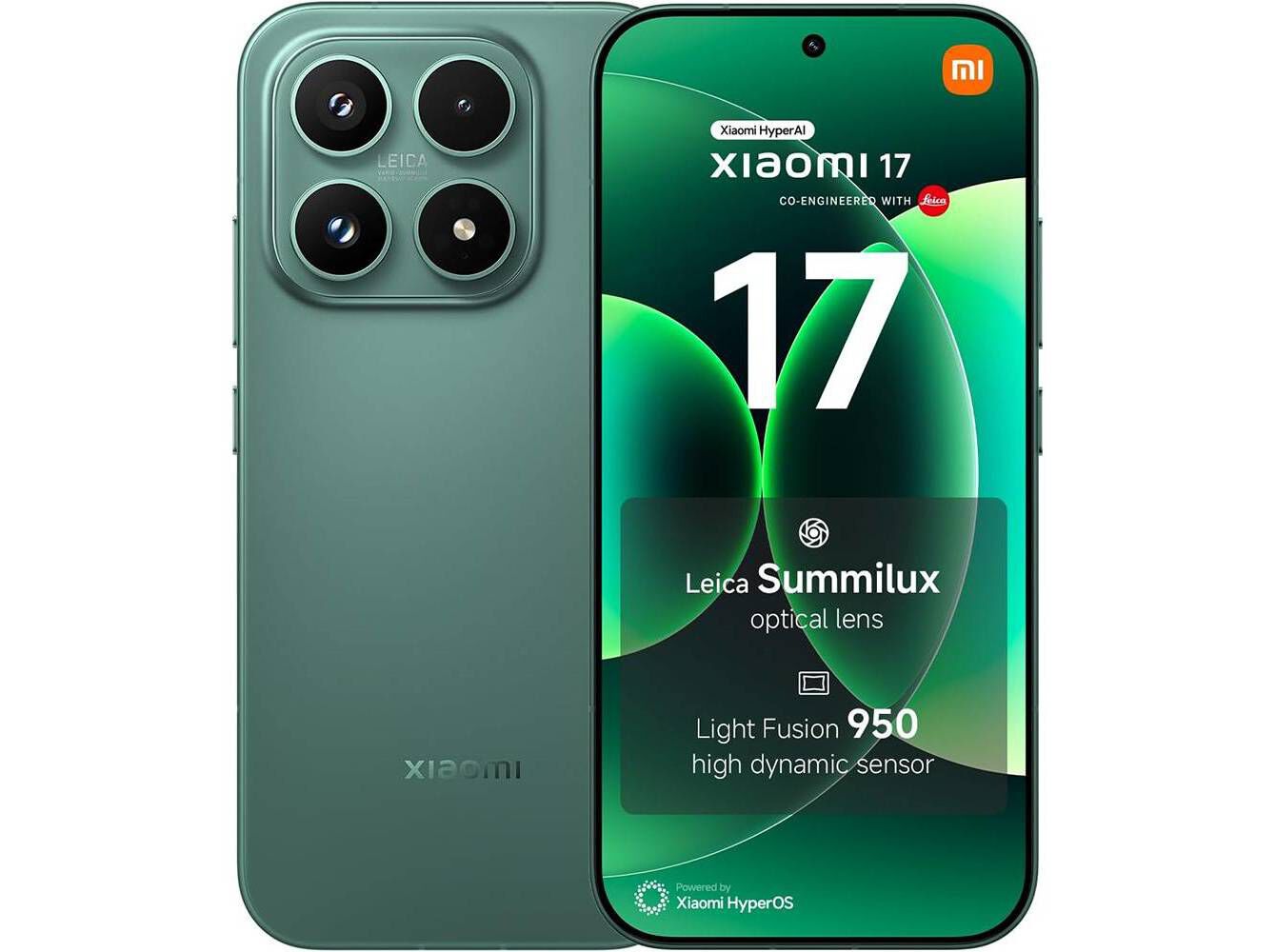 SMARTPHONE XIAOMI 17 GREEN 12/512