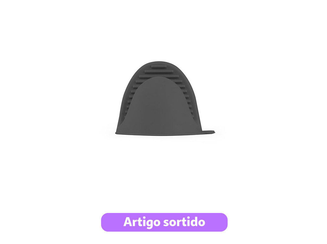 LUVA COZINHA SILICONE 10X8X8CM CORES SORTIDAS image number 0
