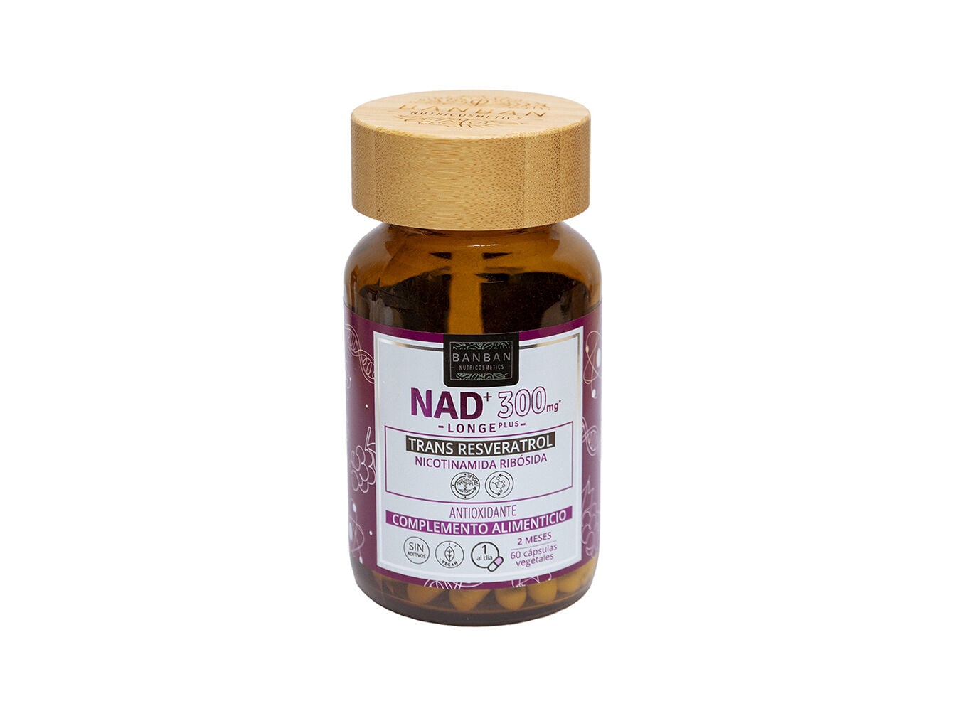 SUPLEMENTO BANBAN NAD+ 300MG 60 C&Aacute;PS image number 0