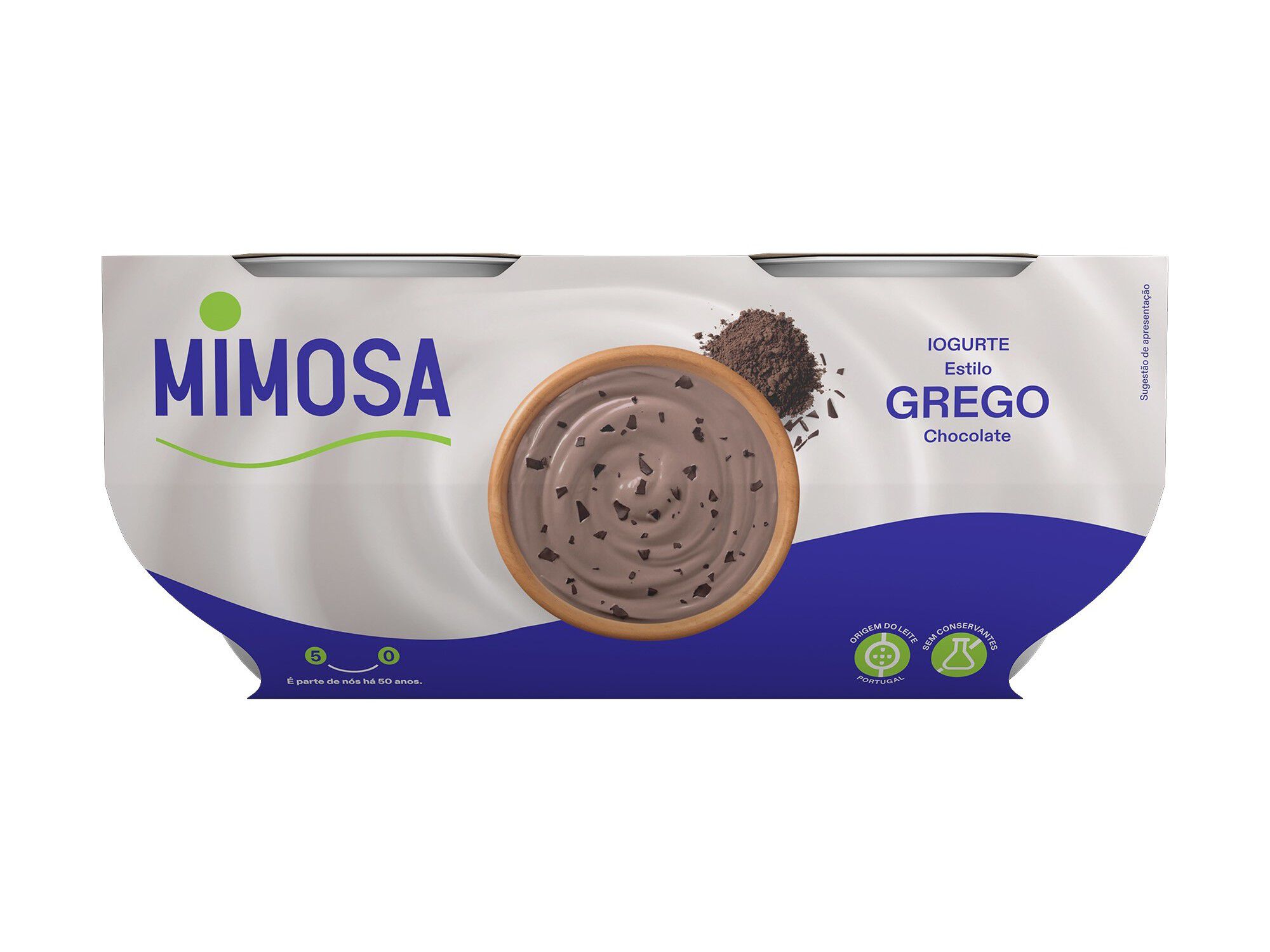 IOGURTE MIMOSA GREGO COM CHOCOLATE 4X110G image number 0