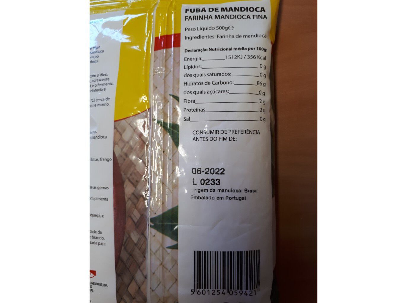 FARINHA CIMARROM FUB&Aacute; MANDIOCA FINA 500G image number 1