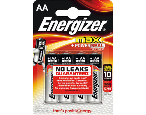 PILHAS ALCALINAS ENERGIZER AA ULTRA+ MAX PACK 4 UNIDADES image number 0