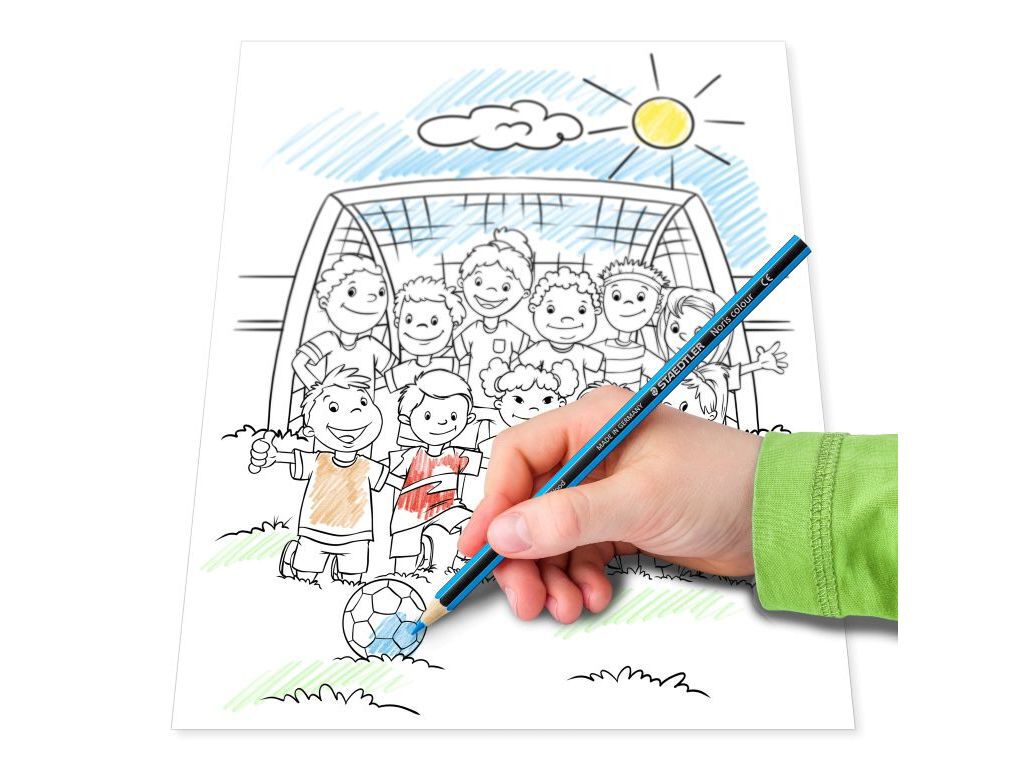 CONJUNTO CADERNO PARA COLORIR E 12 L&Aacute;PIS DE COR STAEDTLER WKCD image number 2