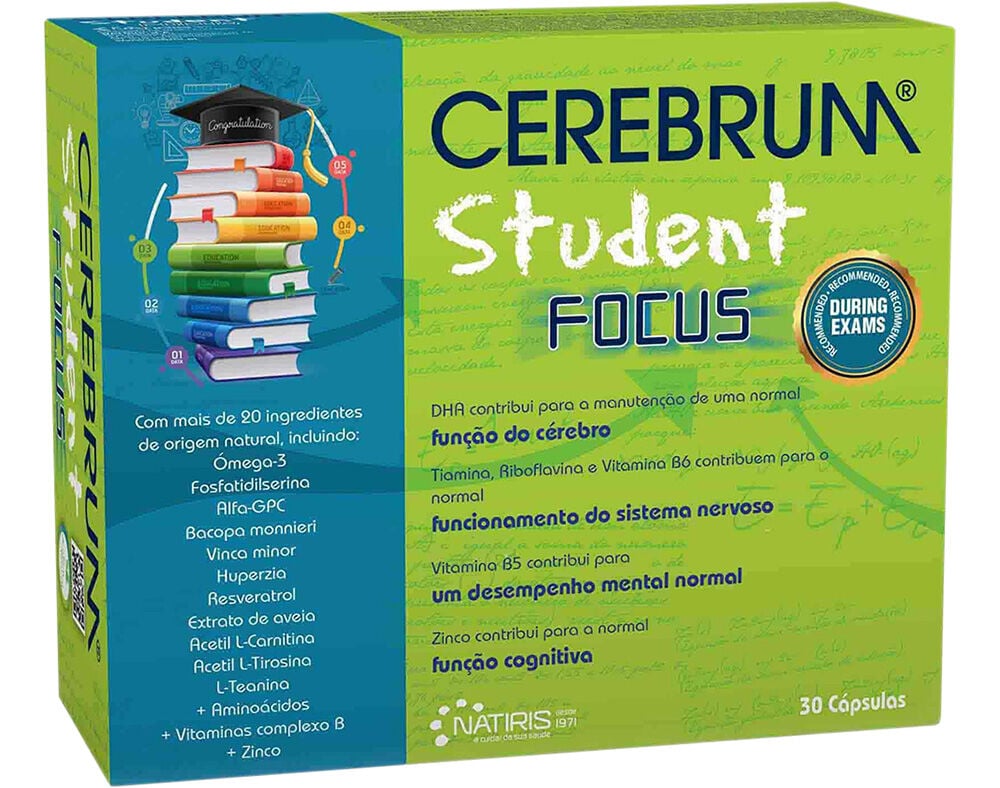 SUPLEMENTO CEREBRUM STUDENT FOCUS 30 CAPSULAS image number 0