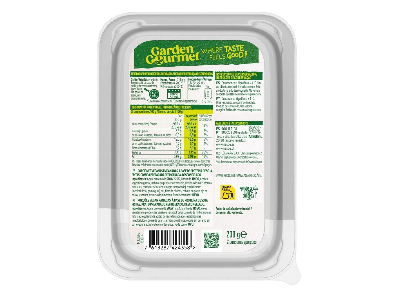 REFEI&Ccedil;&Atilde;O GARDEN GOURMET NUGGETS VEGETARIANOS 200G image number 1