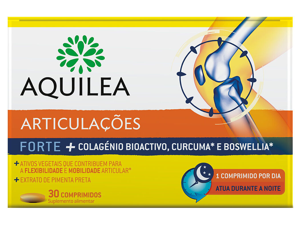 SUPLEMENTO AQUILEA ARTICULA&Ccedil;&Otilde;ES FORTES 30 COMPRIMIDOS image number 0