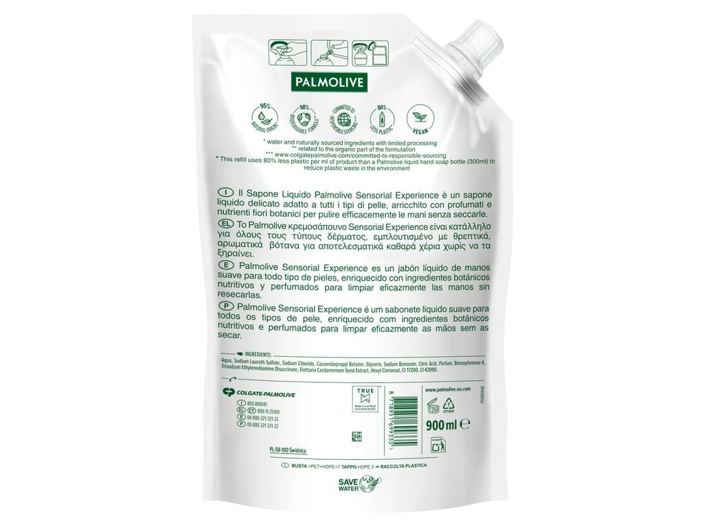 SABONETE L&Iacute;QUIDO PALMOLIVE LAVANDA RECARGA 900 ML image number 2