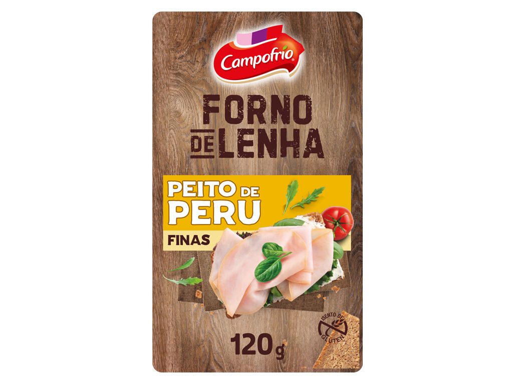PEITO DE PER&Uacute; FORNO LENHA CAMPOFRIO FATIAS FINAS 120G