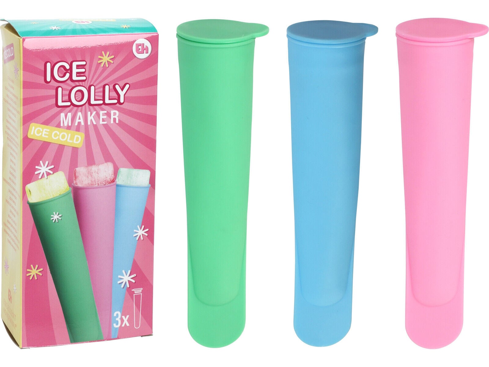 MOLDES DE GELADO 3 UNIDADES 19.5CM