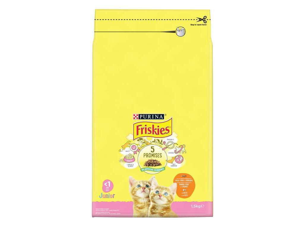 RA&Ccedil;&Atilde;O PARA GATO FRISKIES J&Uacute;NIOR 1.5KG