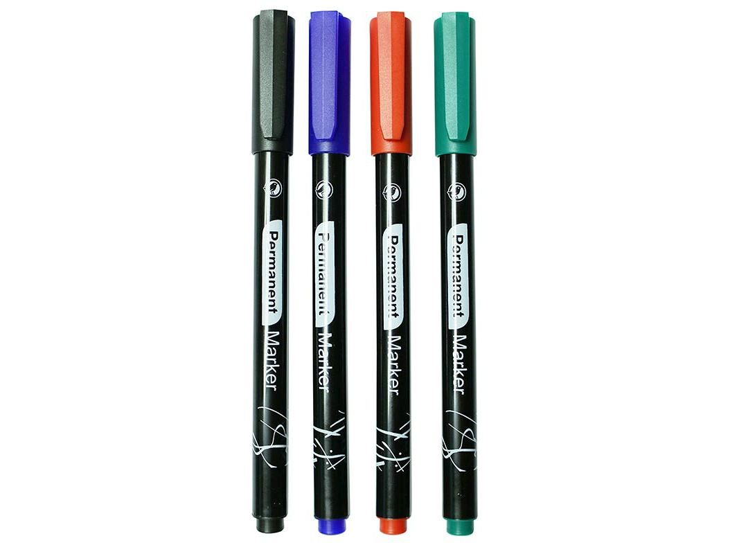 CONJUNTO DE 4 MARCADORES PERMANENTES AUCHAN image number 3