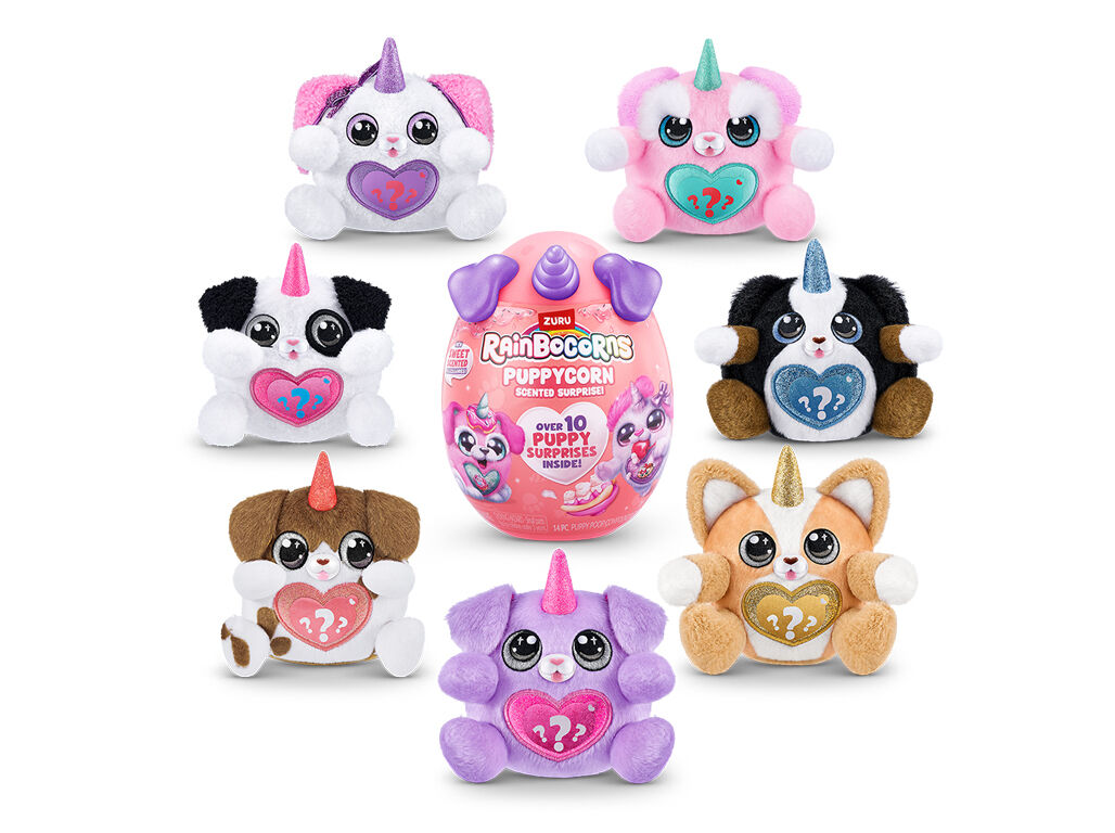 PELUCHE PUPPY CONCENTRA RAINBOCORNS S6 PEQUENO MODELOS SORTIDOS image number 4