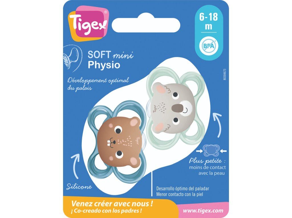 PACK 2 CHUCHAS +6M TIGEX SILICONE MNO image number 1