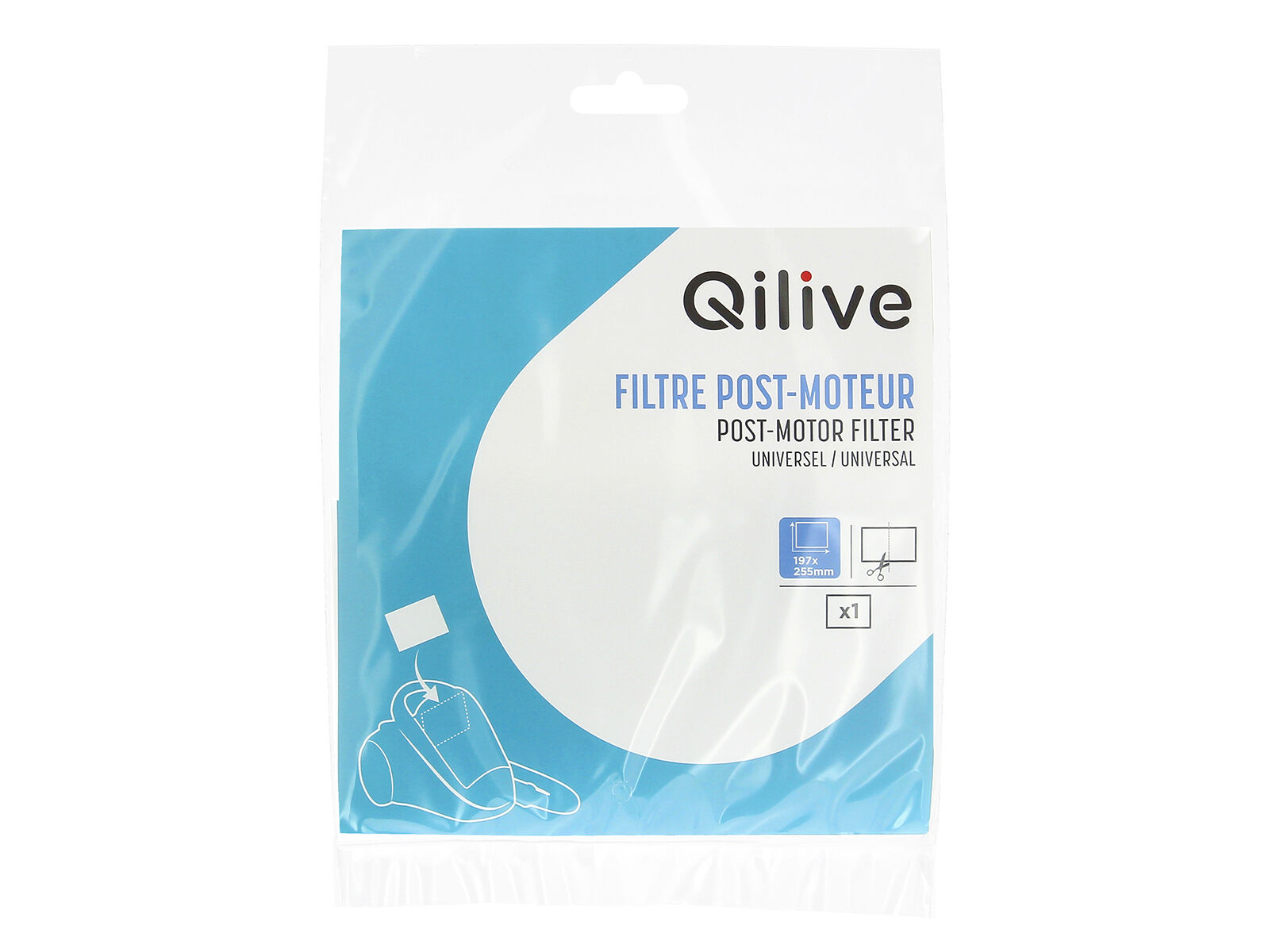 FILTRO P&Oacute;S-MOTOR QILIVE 600123266 UNIVERSAL 197X255MM