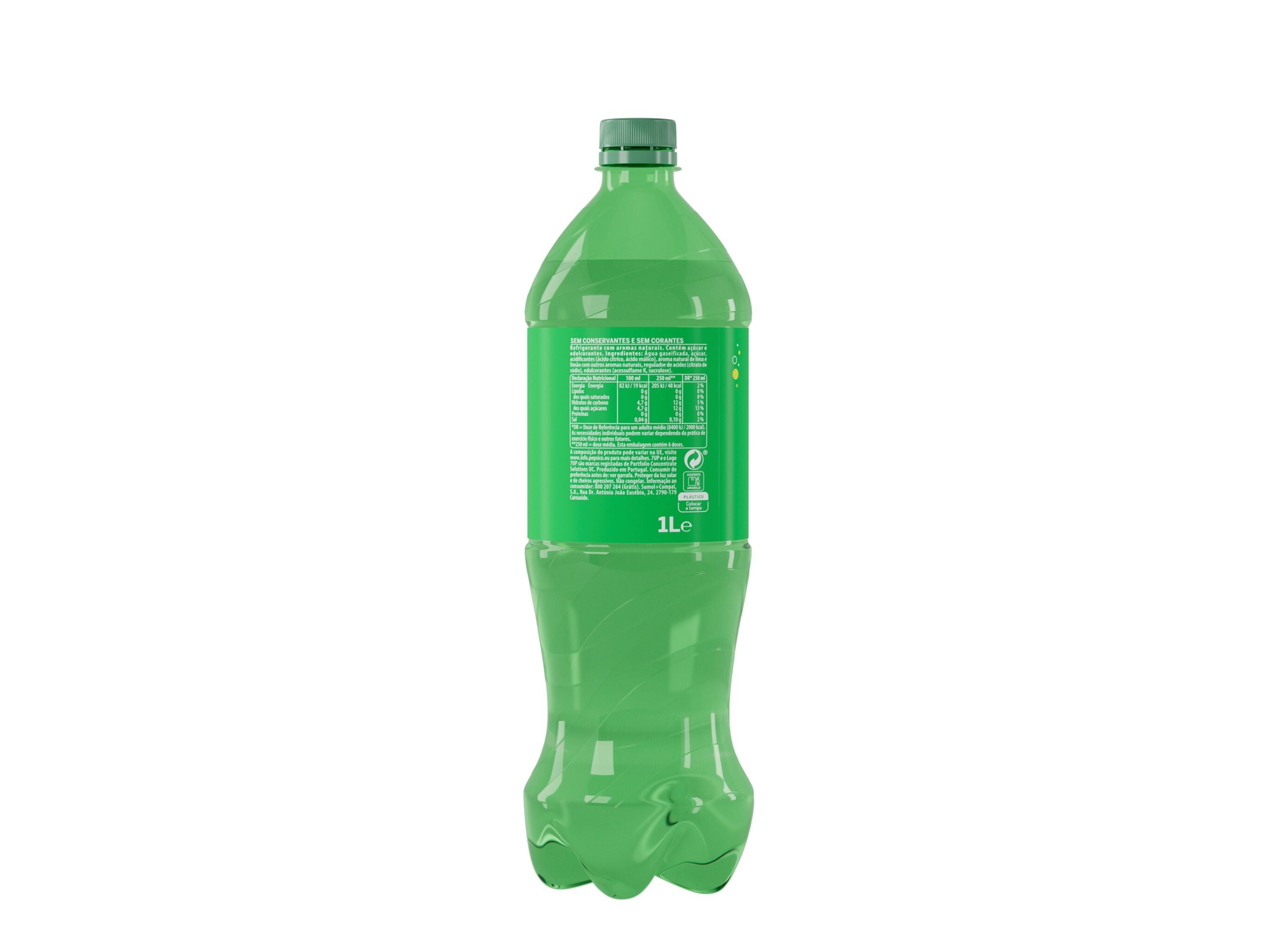 REFRIGERANTE C/ G&Aacute;S 7UP REGULAR 1LT (SDR) image number 1