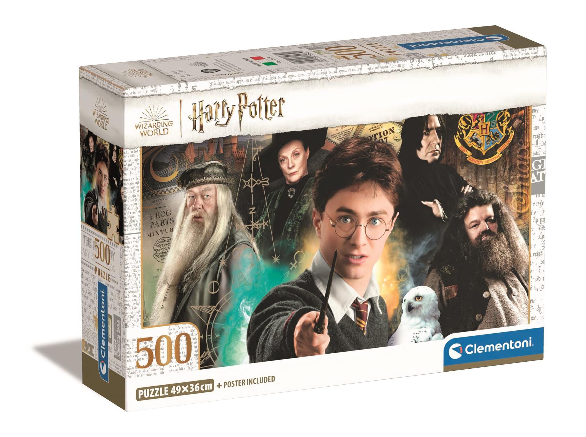 PUZZLE HARRY POTTER CLEMENTONI 500 PE&Ccedil;AS image number 0