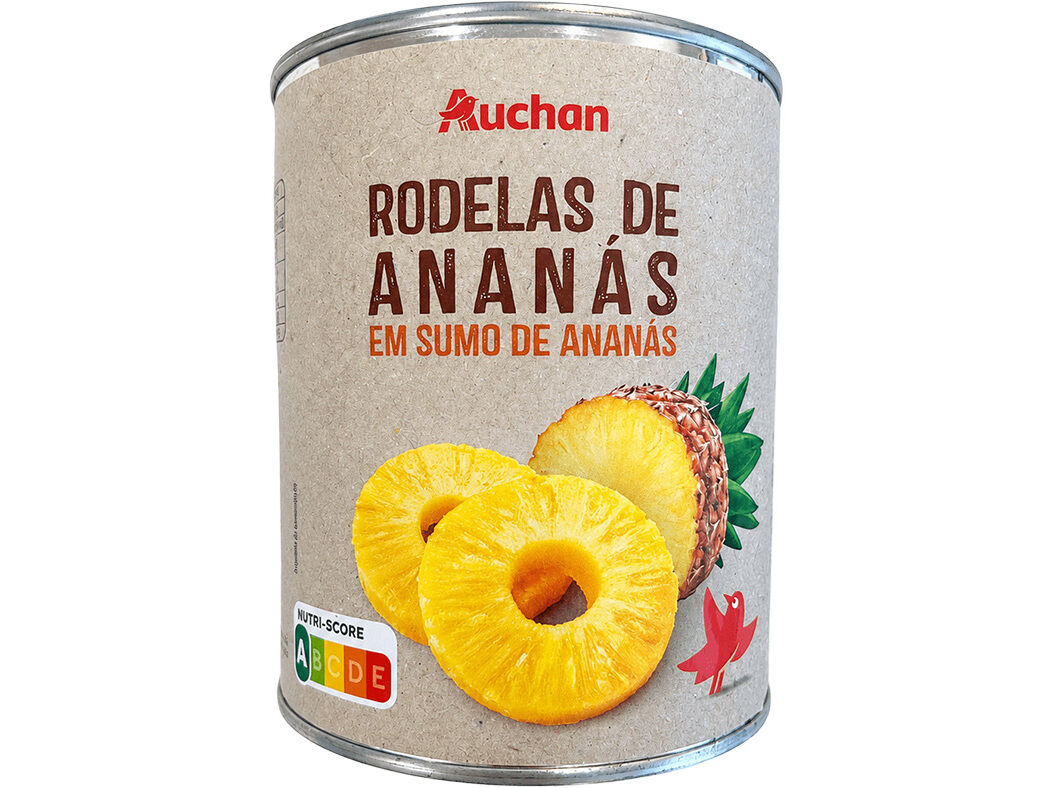 ANAN&Aacute;S RODELAS AUCHAN EM SUMO DE ANAN&Aacute;S 825 (490) G